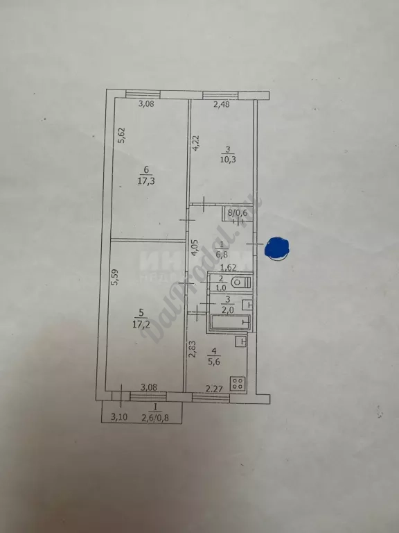 Продам 3к квартиру на кв.Комарова с а/о