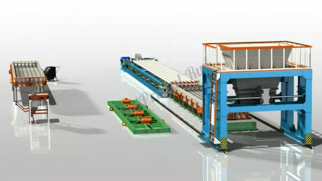 Линия по производству пустотных плит ПК