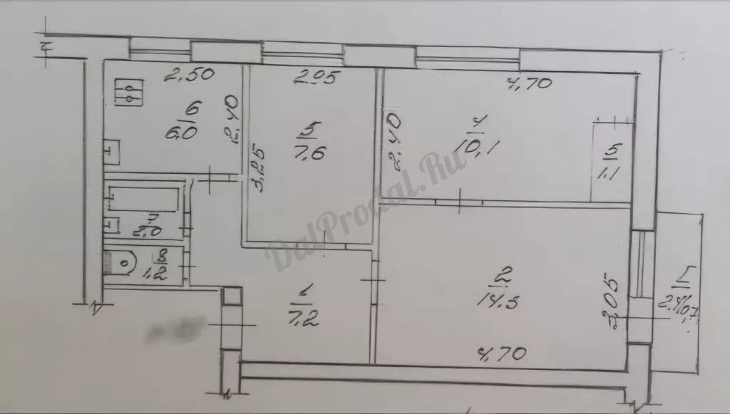 Продам 3к кв. Дружба, 4/5 эт.