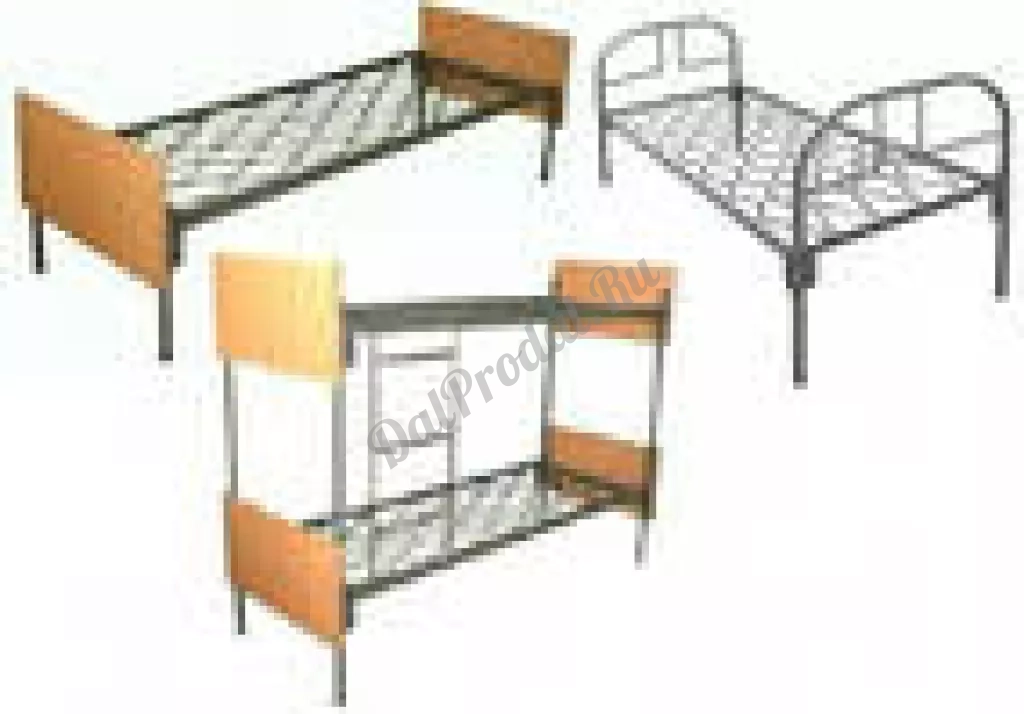 Металлические кровати различных конфигураций оптом