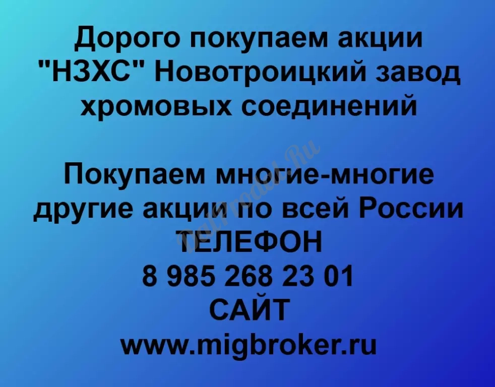 Покупаем акций «НЗХС» по высоким ценам без налога!