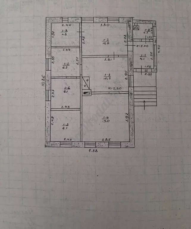 Продам дом в Тепличном ,ул.Молодежная ,66м2