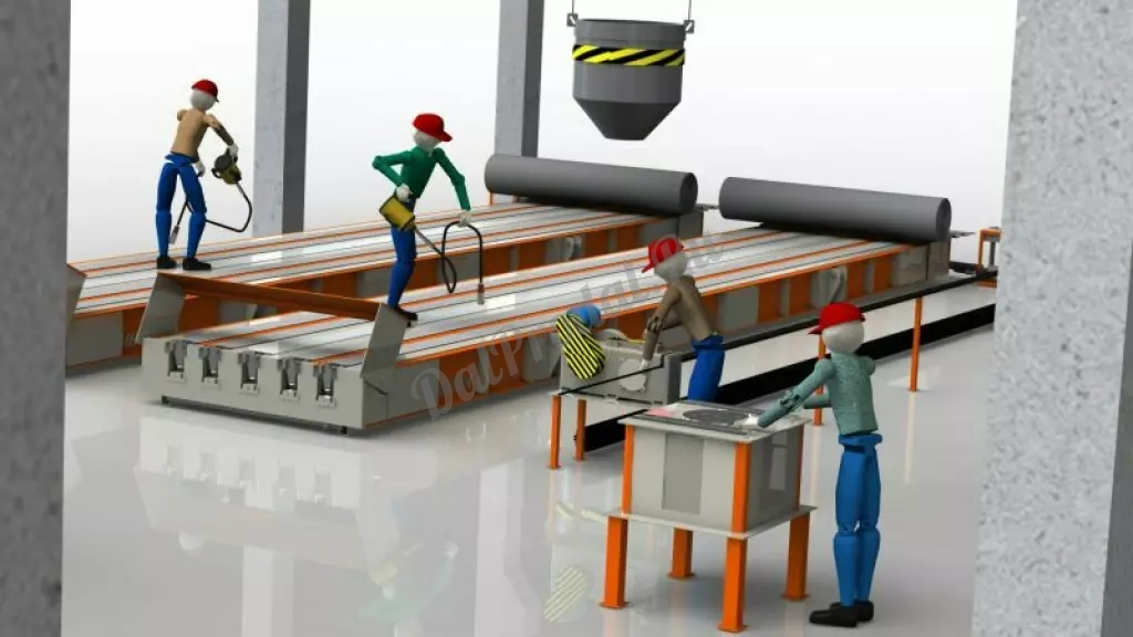 Технологическая линия по производству световых опор СВ