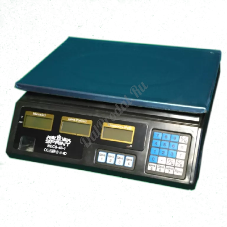 Весы торговые до 40 кг и выше.